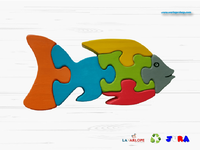 Puzzle Poisson en bois du Jura