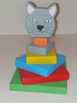 Jouet chat empilable