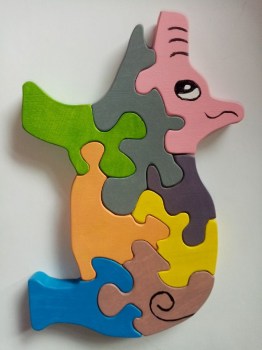 Puzzle cochon en bois du jura