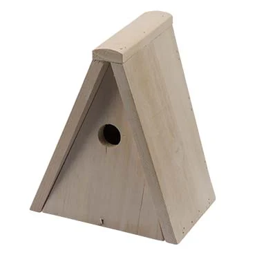 Nichoir mesange bois toit en pointe