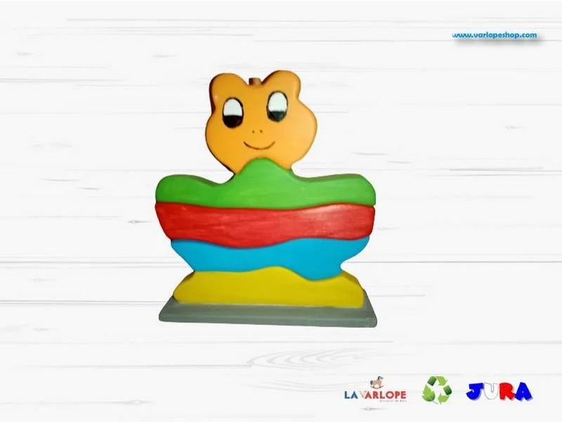 Grenouille à empiler en bois