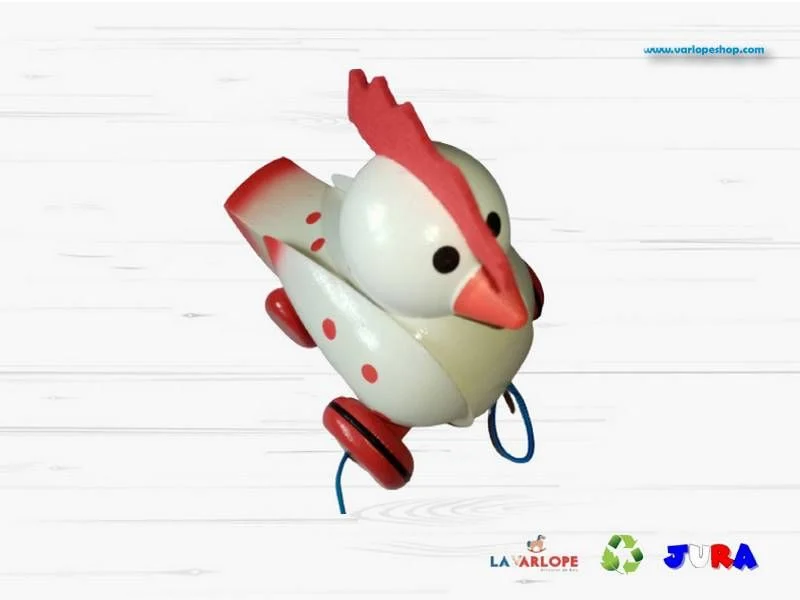 Poule blanche à tirer