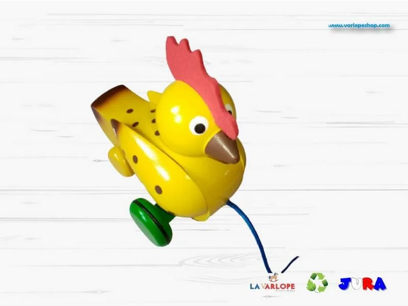Poule jaune à tirer