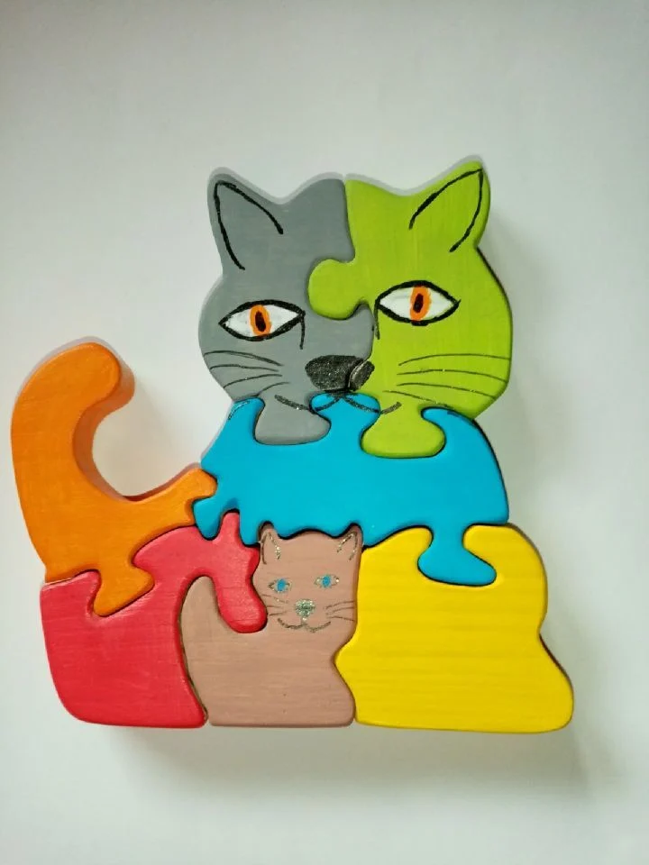 Puzzle Chat et son petit