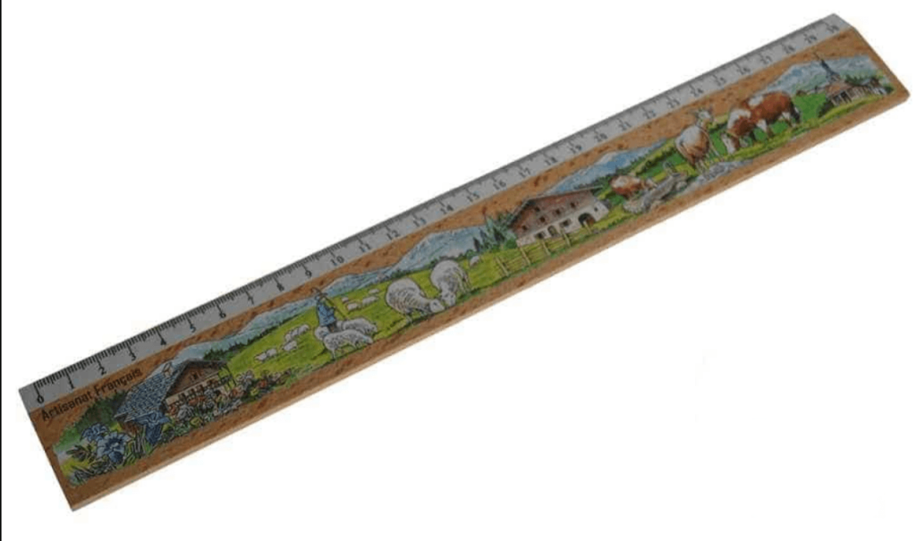 Règle 30 cm décors champêtre