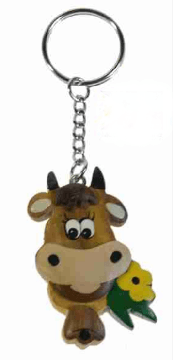 Porte clef tête vache